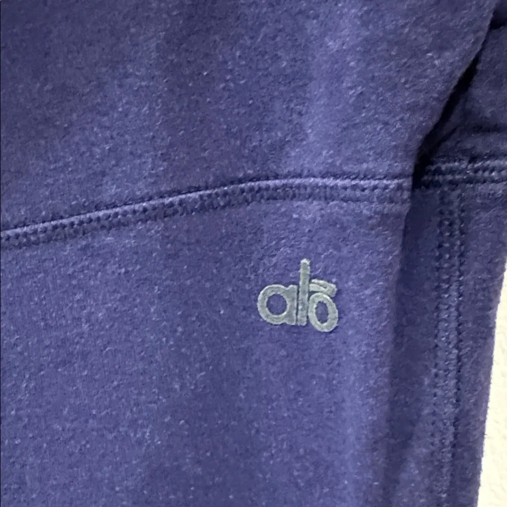 ALO Yoga Deep Purple brushed cropped legging